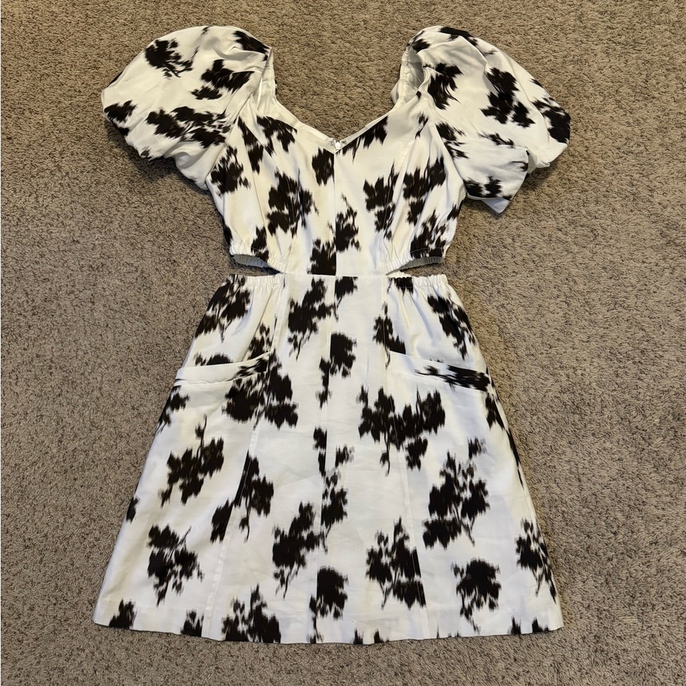 Dress Prabal Gurung for JC Penney ,white and black,size 4